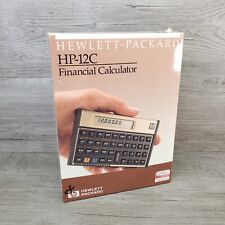 New Vintage HP 12C Financial Calculator With Original Box & Handbook picture
