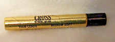 Gold Tube Vintage A. T. Cross Company Long Thin Leads Medium Soft 30 Pieces Lead picture