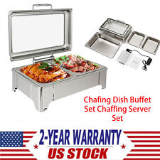 New Chafing Dish Buffet Set Chaffing Server Set Commercial Corrosion Resistant  picture