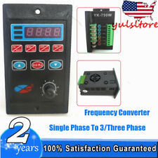 750W Single Phase to Three Phase Variable Frequency Drive Inverter Converter 1HP picture