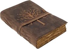 Vintage Leather Journal Tree of Life Leather Bound Journal Vintage Paper Vintage picture