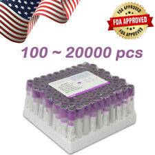 Carejoy New Blood Collection Tubes 100/2000pcs EDTAK2 Vacuum 13x75mm 2ml USA picture
